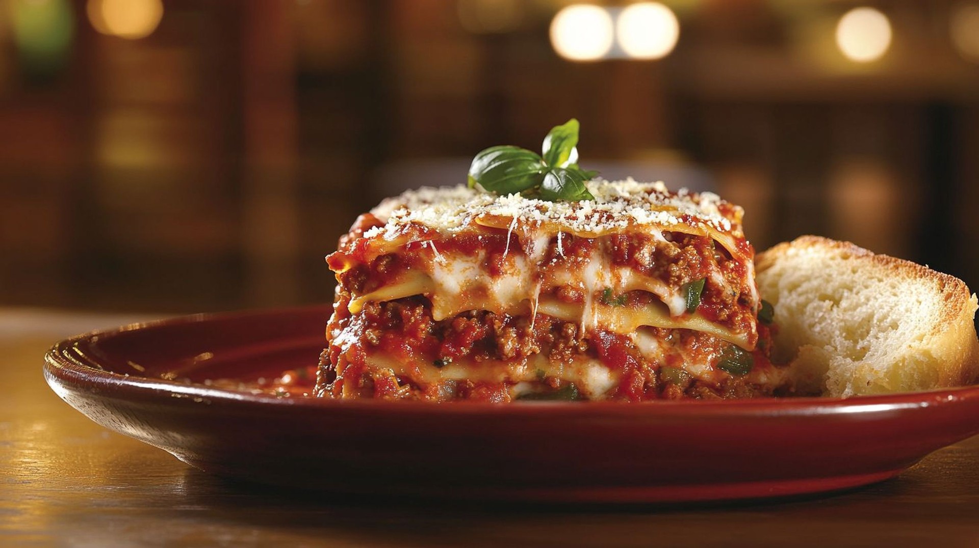 Delicious Plate of Classic Lasagna
